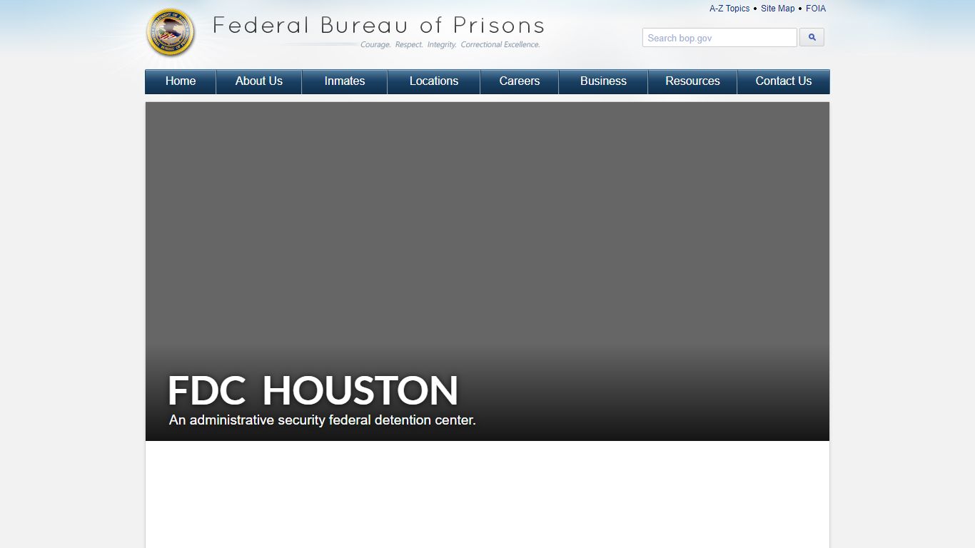 FDC Houston - Federal Bureau of Prisons